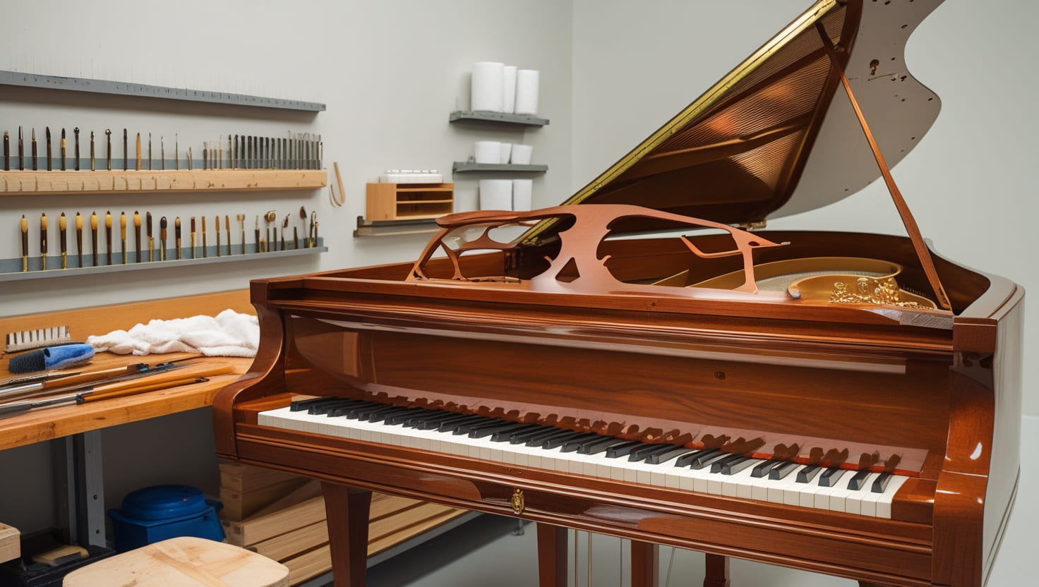 Recuperação de Pianos com Técnicas de Restauro a Seco para Preservação dos Mecanismos