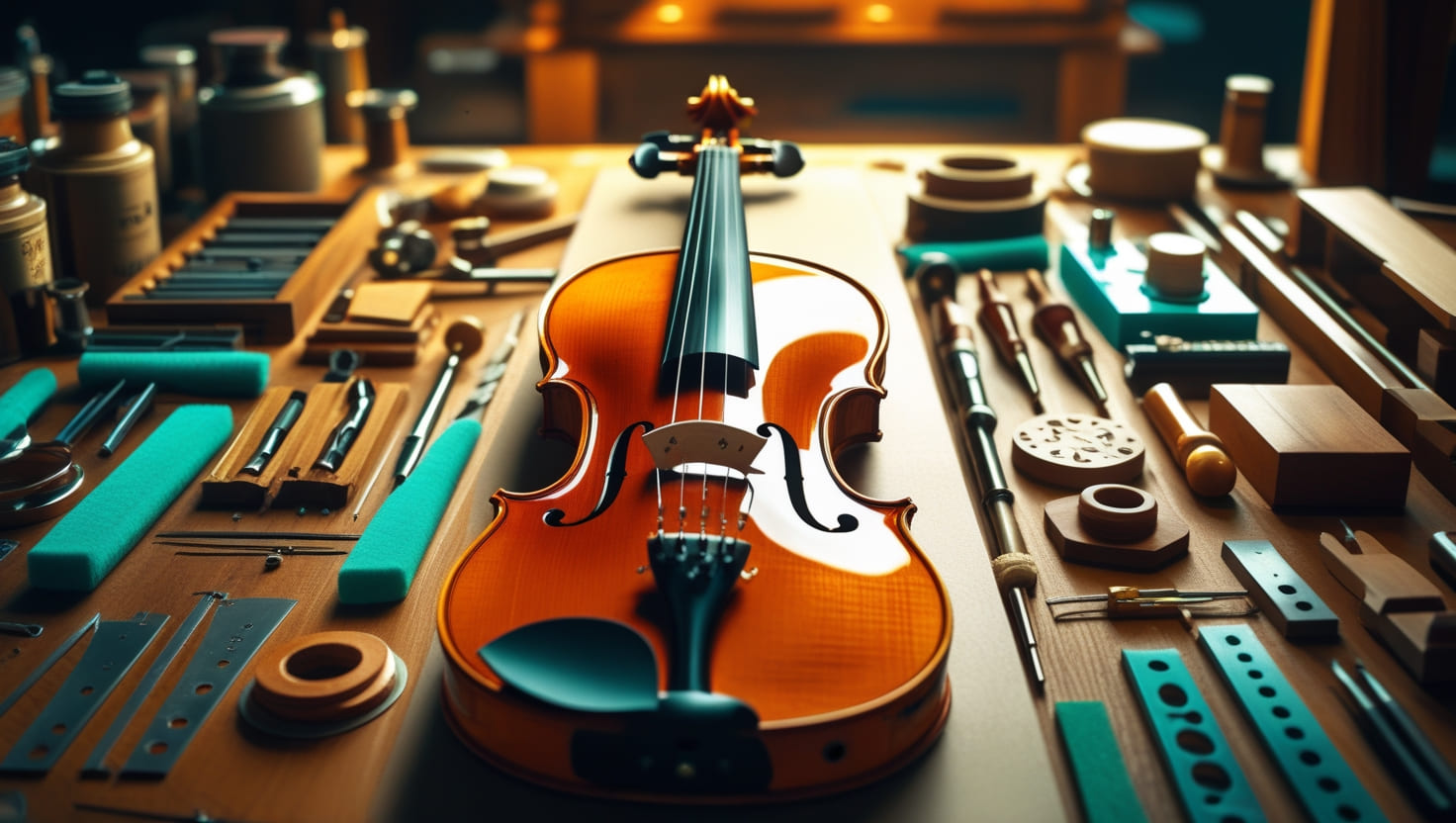 Customização Criativa: Transformando Violinos Restaurados em Obras de Arte