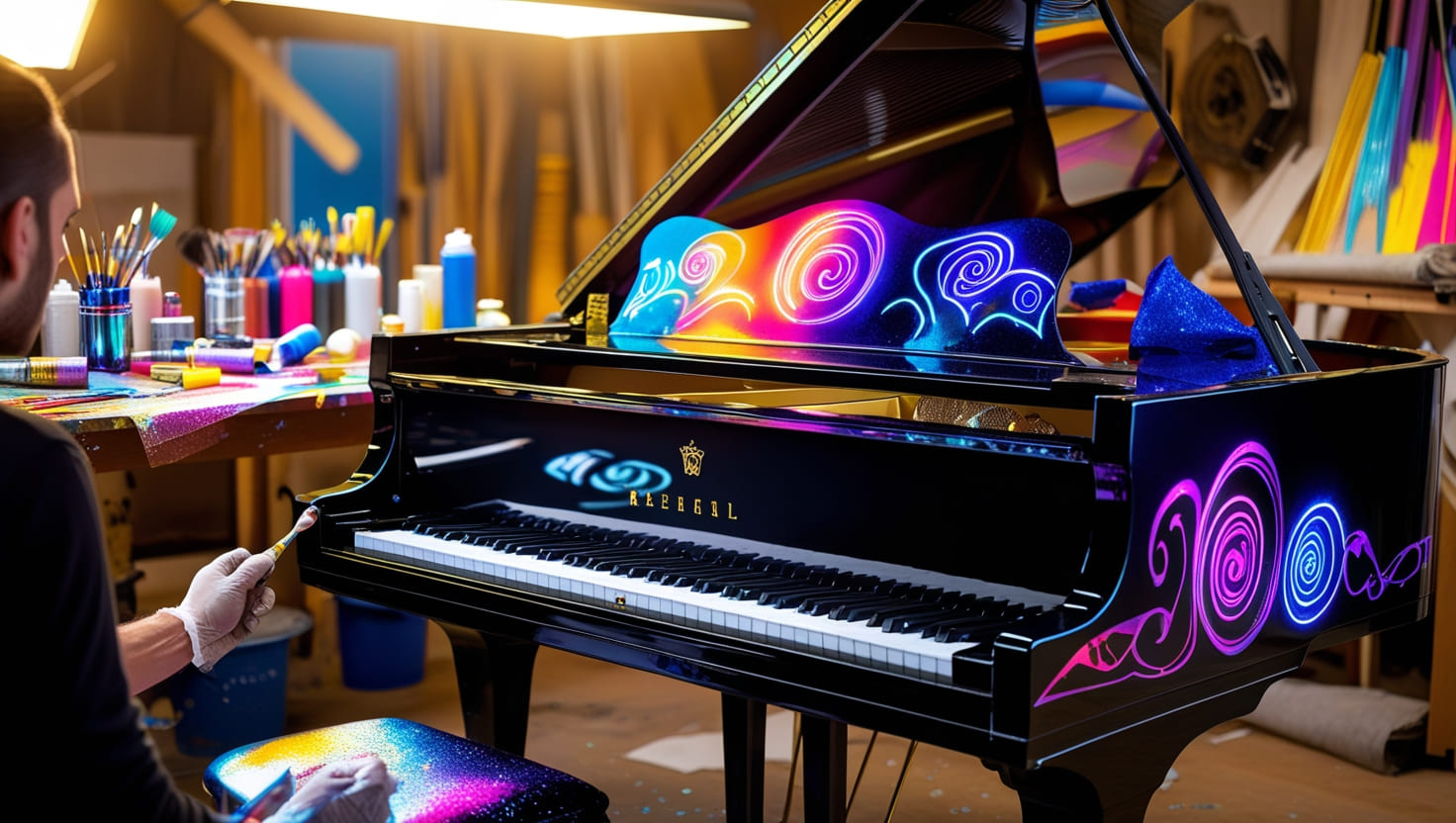 Como adicionar toques exclusivos a pianos restaurados