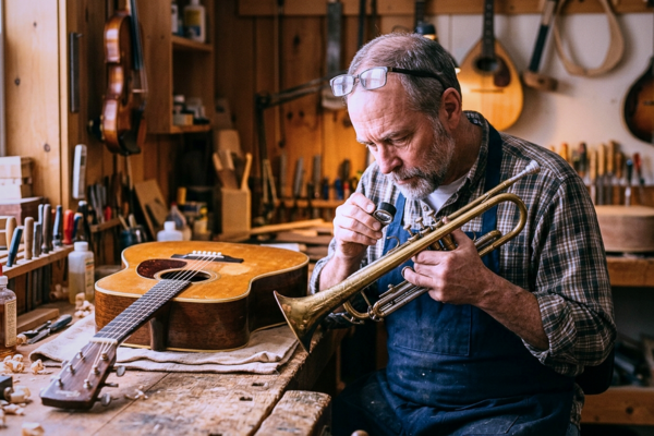 Diagnóstico de Instrumentos Envelhecidos: Fatores que Afetam a Madeira, o Metal e o Som